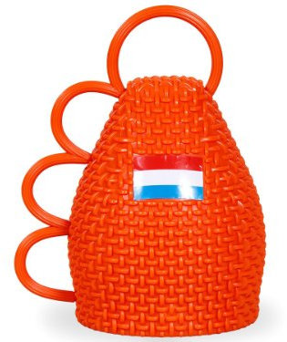 Lot de 2 Caxirola Orange Hup Holland Hollande Pays-bas Nederland et Koninkrijk der Nederlanden netherlands coupe du monde évenement sportif fête national accéssoire supporter avec son harmonieux, pas cher pour La Coupe du monde de footba