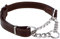 Love Dream Martingale Halsbänder für Hunde, Ledertraining, Hundehalsband, Edelstahlkette, Anti-Escape No Pull Hundehalsband für mittelgroße und große Hunde (M (35,1 cm - 48 cm), Braun)