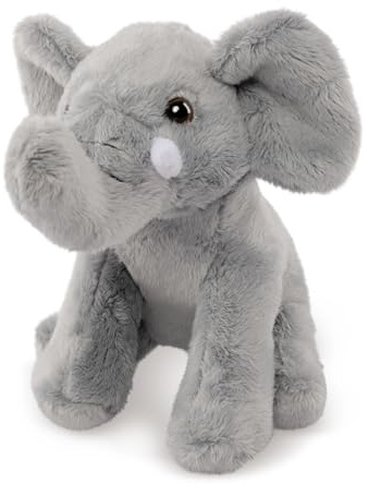 Living Nature Kuscheltier SMOLS Elefant Plüschtier umweltfreundlich grau.