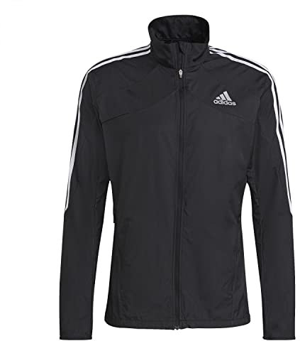 adidas Herren Marathon Jkt Jacke, Schwarz/Weiß, S EU