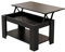 Kingwudo®Modern Lift Top up Coffee/Tea/Sofa Table with Blttom Storage Shelf Living Room Furniture Black/Grey (Black—Style 1)