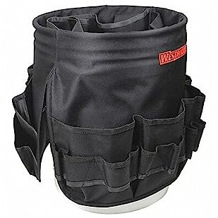 Bucket Tool Organizer,55 Pockets,Black