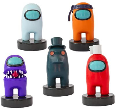 Bizak Among Us 64115041 Siegelfigur, 5er-Packung