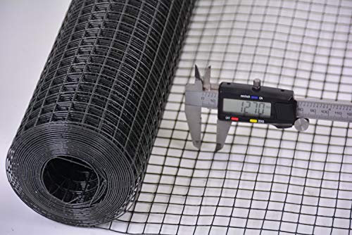 Volierendraht Maschendraht Hasendraht Drahtgitter Gitterzaun punkt-geschweißt grau anthrazit Maschenweite, Länge und Höhe wählbar DD (12,7x12,7 x 1000 mm Länge 20 m)