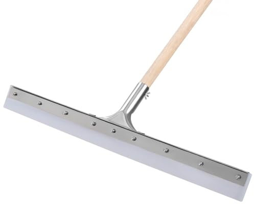 KOTARBAU® Raclette Sol - Balai Silicone - 60 cm - avec Manche en Bois 150 cm - Racleur à Eeau - Balai Raclette Sol Exterieur Terrasse