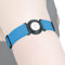 DiaBrothers Freestyle Libre 3 Fixierband Fixierung Halter mit verstellbarem Armband - Halter: schwarz - Armband: himmelblau - Größe: M (25-35 cm)