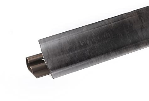 DQ-PP 3m WINKELLEISTE | Beton Dunkel | 23 x 23mm | PVC | Küchenleiste Arbeitsplatte Abschlussleiste Leiste Küche Küchenabschlussleiste Wandabschlussleiste Tischplattenleisten