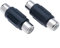 Keple Accoppiatore da femmina RCA a femmina RCA, Confezione da 2 - Accoppiatore da presa fono RCA a presa fono RCA compatibile con cavo fono, altoparlante, RCA, amplificatore
