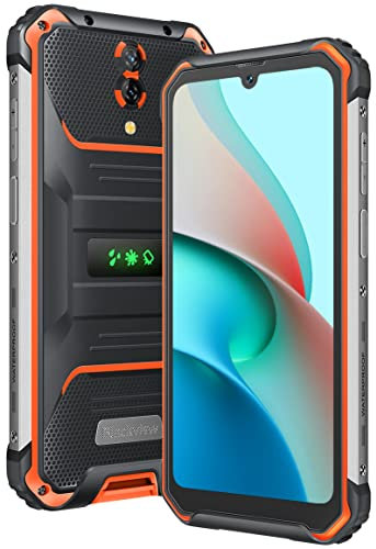 Blackview BV7200 Outdoor Handy ohne Vertrag, 50MP Dual Kamera, Helio G85 6GB+128GB, IP68 Android 12 Robust Smartphone, 6.1'' HD+ Display, Box Lautsprecher, Handschuh Modus, 5180mAh Akku, NFC Orange