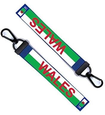 inking house Wales Key Chain Keyring Luggage Tag Zipper Pull Bag Welsh UK Key Ring