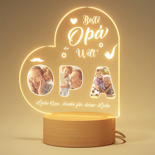 DPDP Bester Opa Geschenk Personalisiert - Coole Geschenke für Opa Geburtstag