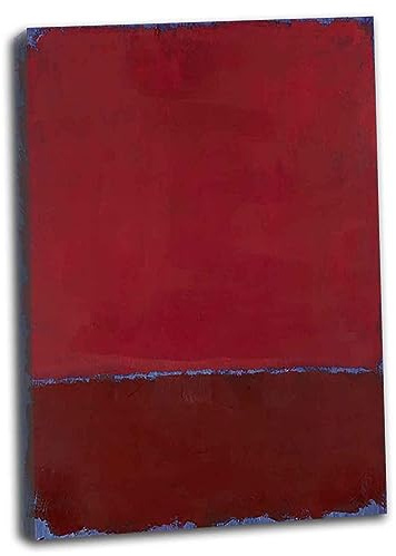 Mark Rothko Leinwand Bilder Kunstdrucke Mit Rahmen HD druck Wandkunst Malerei Poster Abstraktes Zuhause Wohnzimmer Schlafzimmer Dekorationen Fertig zum Aufhängen(Gerahmt,（75x112cm）30x44inch)