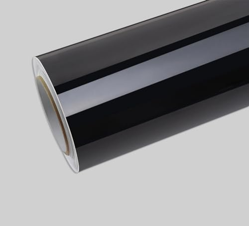 Gloss Black Car Vinyl Wrap Air Bubble Free 1 Meter x 1.52 Meter