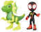 Hasbro Marvel Spidey e i suoi fantastici amici, Dino-Web, action figure di Miles Spin Morales e Marvel's Electrosaurus