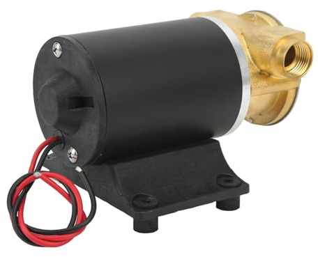 Tbest Pompe di Sentina, Pompa di Sentina con Girante Autoadescante Pompa per Acqua di Mare 6 GPM per Scarico Acqua di Sentina per Barche (12V)