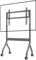 NB Ergonomic Soporte de TV móvil sobre ruedas, carrito de TV para pantalla LCD LED de 75 a 90 pulgadas, carga máxima de 68 kg, altura ajustable, soporte de suelo rodante VESA 900 x 600 mm P150 (Black)
