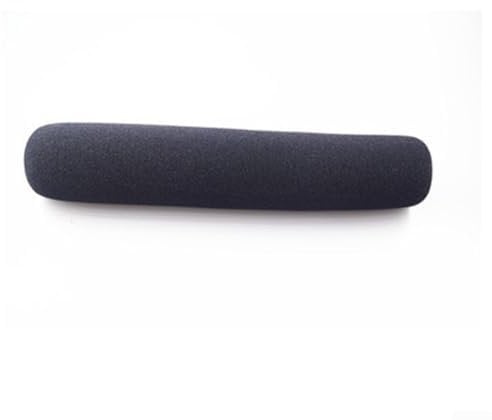 Black Camera Microphone Soft Foam Mic Sponge Covers, Reduces Wind Noise, Fits Snugly on Most Mics (21x2.1cm)