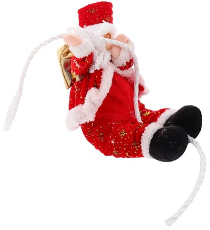 Cabilock 1stück Santa Claus Kletterpendant Für Weihnachten Lustige Weihnachtsbaumdekoration Hängende Ornamente Für Türen Wände Und