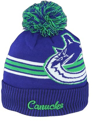ZHATS Unisex-Erwachsene NHL Officially Licensed Pom Rush Beanie-Mütze