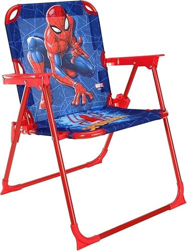 GIFTIDEAZZ Folding Play Chair for Kids - Portable & Sturdy, Featuring Fun Character Designs - Perfect for Indoor/Outdoor Play, Easy Storage (Spiderman Foldable Chair)