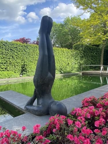 Yoga Figur Neela 30 cm Gartenfigur Steinguss, handveredelt & coloriert