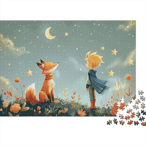 Der kleine Prinz und der Fuchs Puzzle 1000 Teile,Puzzle Für Erwachsene,Impossible Puzzle,Puzzle 1000 Puzzle 1000pcs (75x50cm)