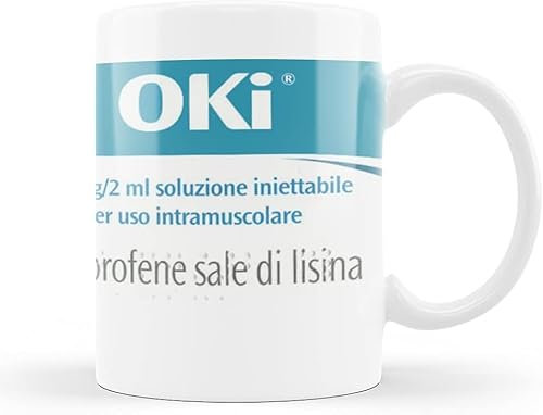 ''OKI'' Tazza mug in Ceramica con stampa personalizzata colazione idea regalo natale compleanno amica ironica amicizia divertente