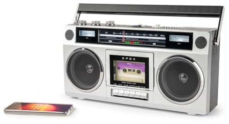 Bigben FM-radio Ghetto Blaster Bluetooth med kassettspelare och inspelare