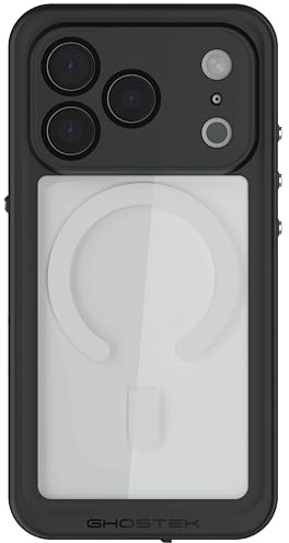 Ghostek Nautical Slim Waterproof iPhone 17 Pro Case - Built-in Screen and Camera Lens Protector, Compatible with MagSafe Accessories Designed for Apple iPhone17 Pro (6.3, Clear)