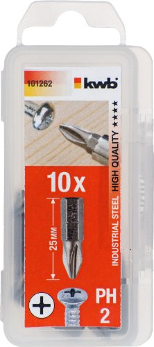KWB Bits Standard, Phillips/Kreuzschlitz DIN 8764, 1012-62