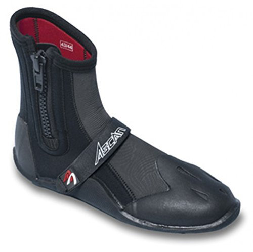 Ascan Neoprenschuhe, Modell Speed, mit seitlichem Reißverschluss-Neopren Schwarz-43/44 EU