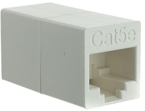 Coupleur croisé Cat5e, blanc, RJ45 femelle, non blindé