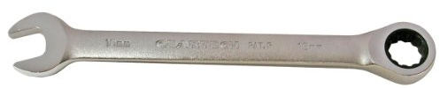 SW-Stahl S1595-19 Gabelring-Ratschenschlüssel 19 mm - Feinverzahnt | Schraubenschlüssel mit 247 mm Gesamtlänge und 10 mm Bauhöhe, idealer Ratschenschlüssel für enge Arbeitsbereiche