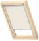 VELUX Original Dachfenster Verdunkelungsrollo, mit Grauer Führungsschiene, Hellbeige, für M04
