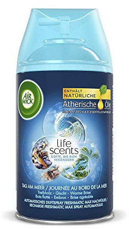 Air Wick Freshmatic Max Raumspray – Nachfüller für den Air Wick Freshmatic Max – Duft: Tag am Meer – 2 x 250 ml Nachfüller