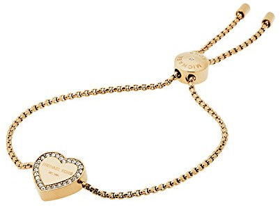 Michael Kors Damen-Armreif mit Core-Logo, goldfarben, Modell MKJ5389710, goldfarben, 2.25 Inch, Metall