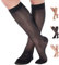 ABSOLUTE SUPPORT elegante Kompressionsstrümpfe für Frauen Klasse 2 20-30mmHg - Kompressionssocken für Krampfadern, Lymphödem, Lypödem, Schmerzlinderung - Stützstrümpfe Schwarz, X-Large
