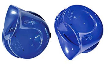 HELLA 012010801 Hupenhorn-Set, 12 V 400/500 Hz (Universelle Passform), Blau