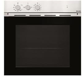 Four encastrable émail lisse Glem GFMG51IX - Four traditionnel Convection naturelle / 62 litres / Classe A / Inox / Tournebroche / Porte classique (2 vitres) / Four gaz