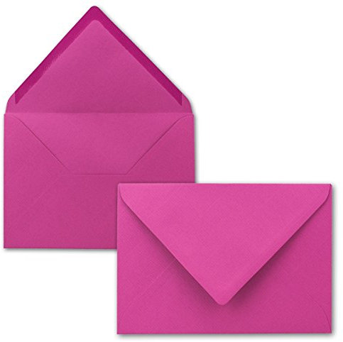 Briefumschläge in Amarena - 50 Stück - DIN C5 Kuverts 22,0 x 15,4 cm - Nassklebung ohne Fenster - Weihnachten, Grußkarten - Serie FarbenFroh