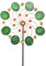 CIM Metall Windrad - Exotic Flower Samoa - Ø34cm - Gesamthöhe: 122cm - inkl. 3-teiligem Standstab - leichtgängig drehend