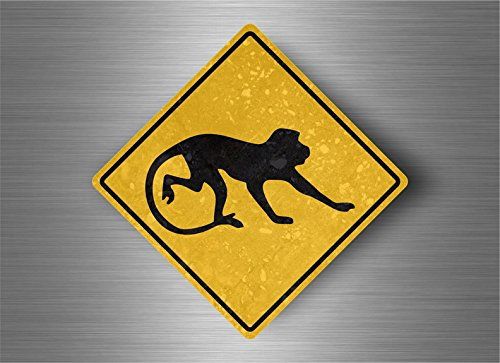 Akacha Aufkleber Sticker Auto Sign Achtung australien straßenschild AFFE