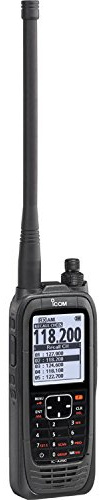 ICOM IC-A25C two-way radios 300 canales 118.000 – 136.992 Negro - Walkie-Talkie (Aviation Service (Air Band), 300 canales, 118.000 – 136.992, 5,84 cm (2.3), LCD, FA-B02AR)