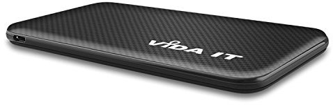 Vida IT Ultra Slim Power Bank for Heated Vest Gilet Throw Thin USB Battery Pack Portable Charger with Built-In Charging Cable for Samsung Galaxy S21 S20 S10 Lightweight Rechargeable Power Pack 5V 2A