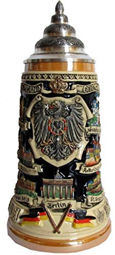 KING Bierkrug Deutschland Panorama Seidel 0,4 Liter Bierseidel