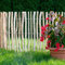 Staketenzaun Holzzaun Haselnussholz Zaunlatte Rollzaun Kastanienzaun imprägniert Haselnuss (60cm x 10m, Lattenabstand: 7-8 cm)