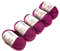 5-Pack Alpaka Wolle Weinrot 100% Baby Alpaka 5x50g