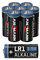 ANSMANN Batteria alcalina LR1 da 1,5 V, confezione da 8 batterie Lady N, adatte per impianti di allarme, termostati di riscaldamento, sensori, sistemi di allarme e molto altro ancora – batteria usa e