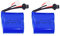 ZYGY 2PCS 7.4V 600mAh Batterie au Lithium pour Syma Q2 Q3 Skytech H100 H102 H106 H120 RC Bateau
