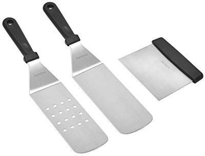 Skyflame Lot de 3 accessoires de grille, spatule/spatule professionnelle en acier inoxydable pour barbecue et barbecue